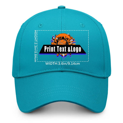 Custom Greenish-Blue Duckbill Mesh Cap Elevate Your Style with Personalized Comfort