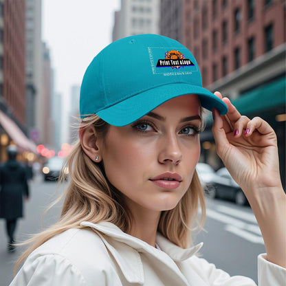 Custom Greenish-Blue Duckbill Mesh Cap Elevate Your Style with Personalized Comfort