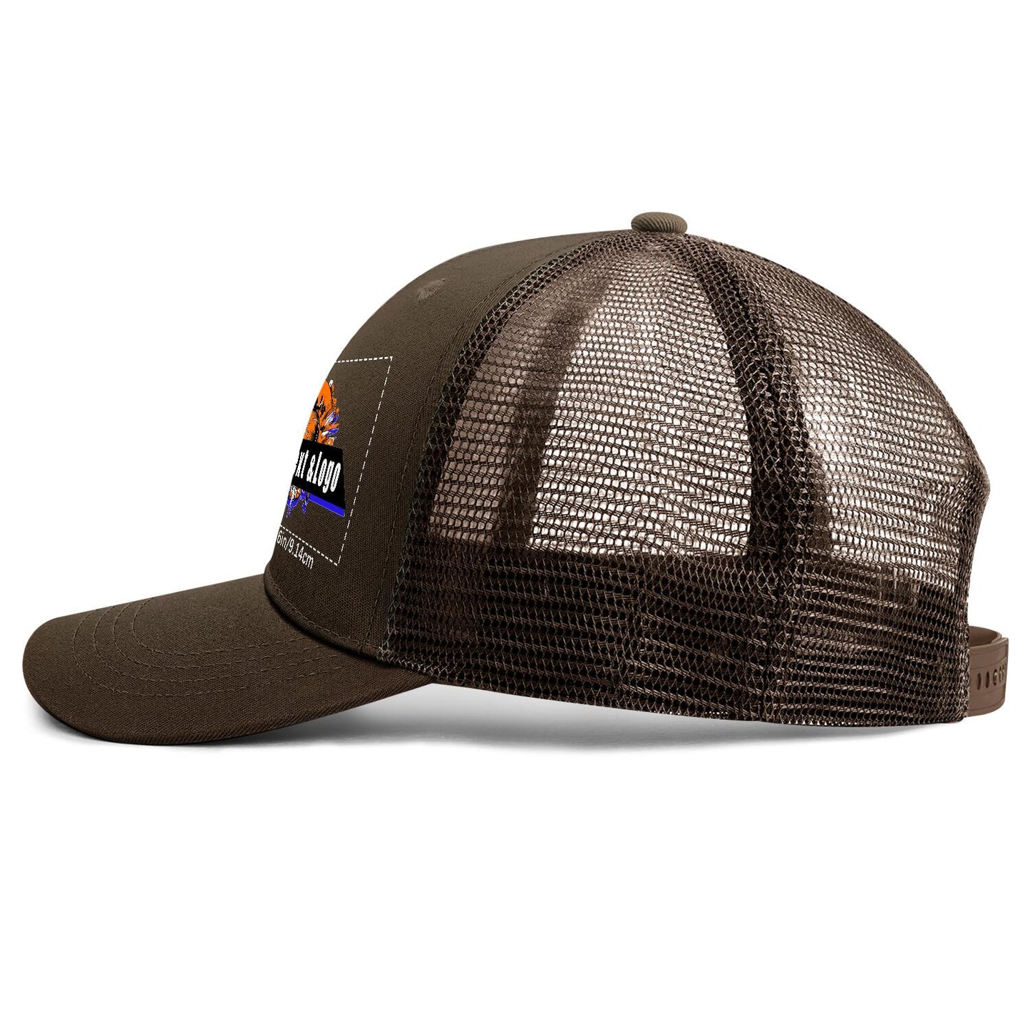 Custom Brown Sports Duckbill Mesh Cap - Unleash Your Athletic Style with Personal Touch