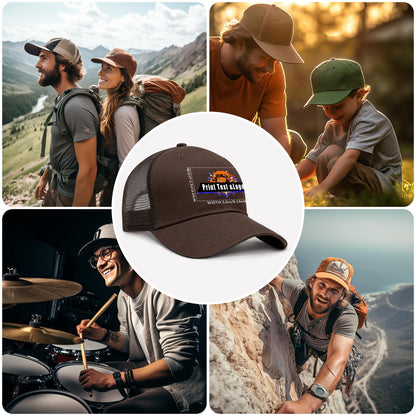 Custom Brown Sports Duckbill Mesh Cap - Unleash Your Athletic Style with Personal Touch