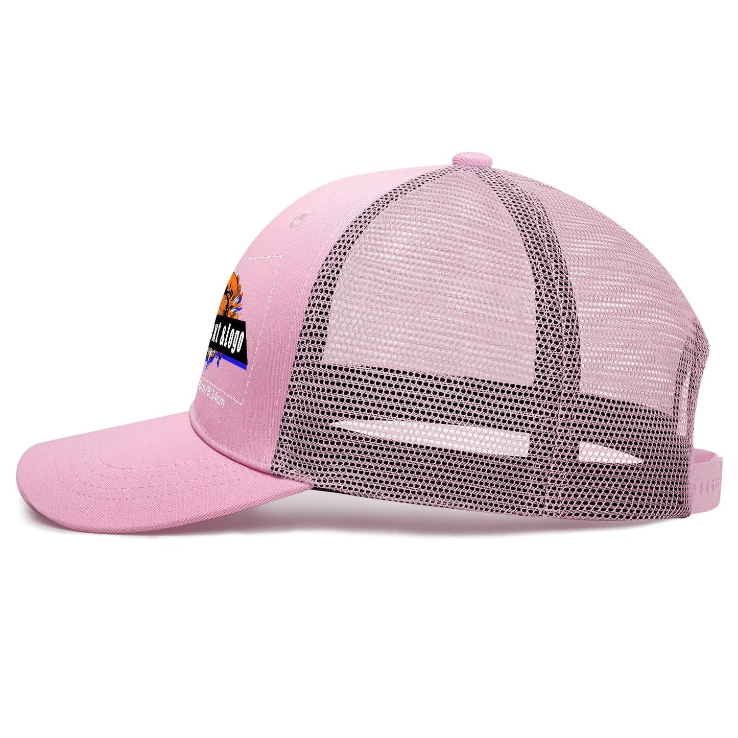 Custom Pink Sports Duckbill Mesh Cap - Unleash Your Athletic Style with Personal Touch