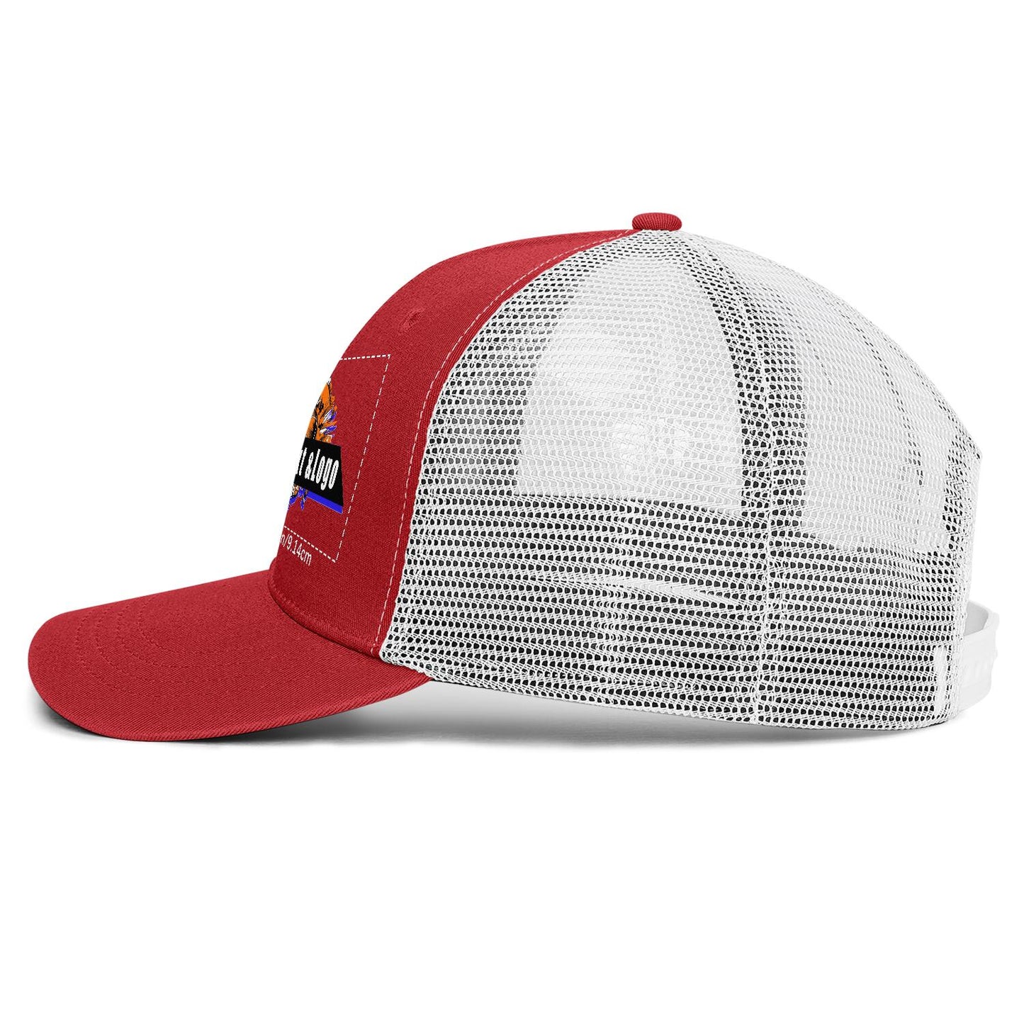 Custom Red Sports Duckbill Mesh Cap - Unleash Your Athletic Style with Personal Touch