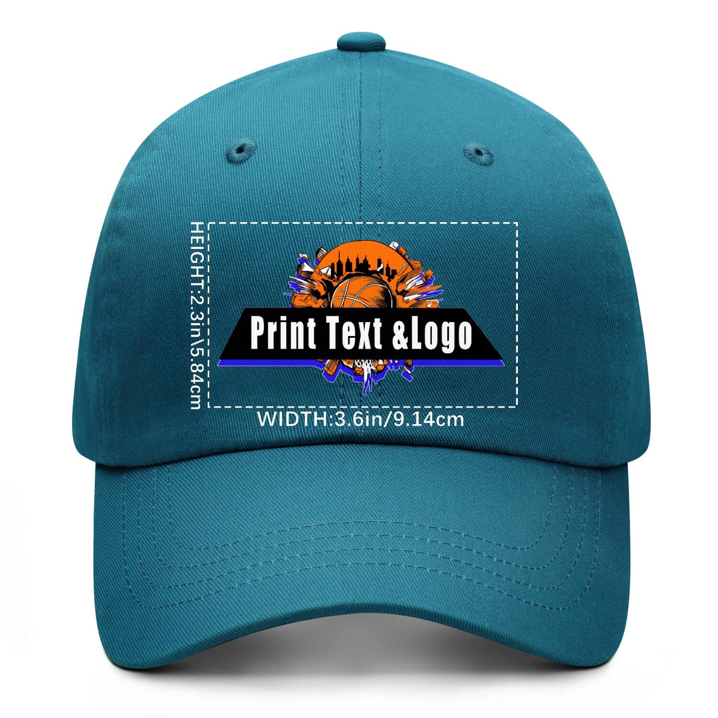 Custom Blue-Green Duckbill Mesh Cap Elevate Your Style with Personalized Comfort