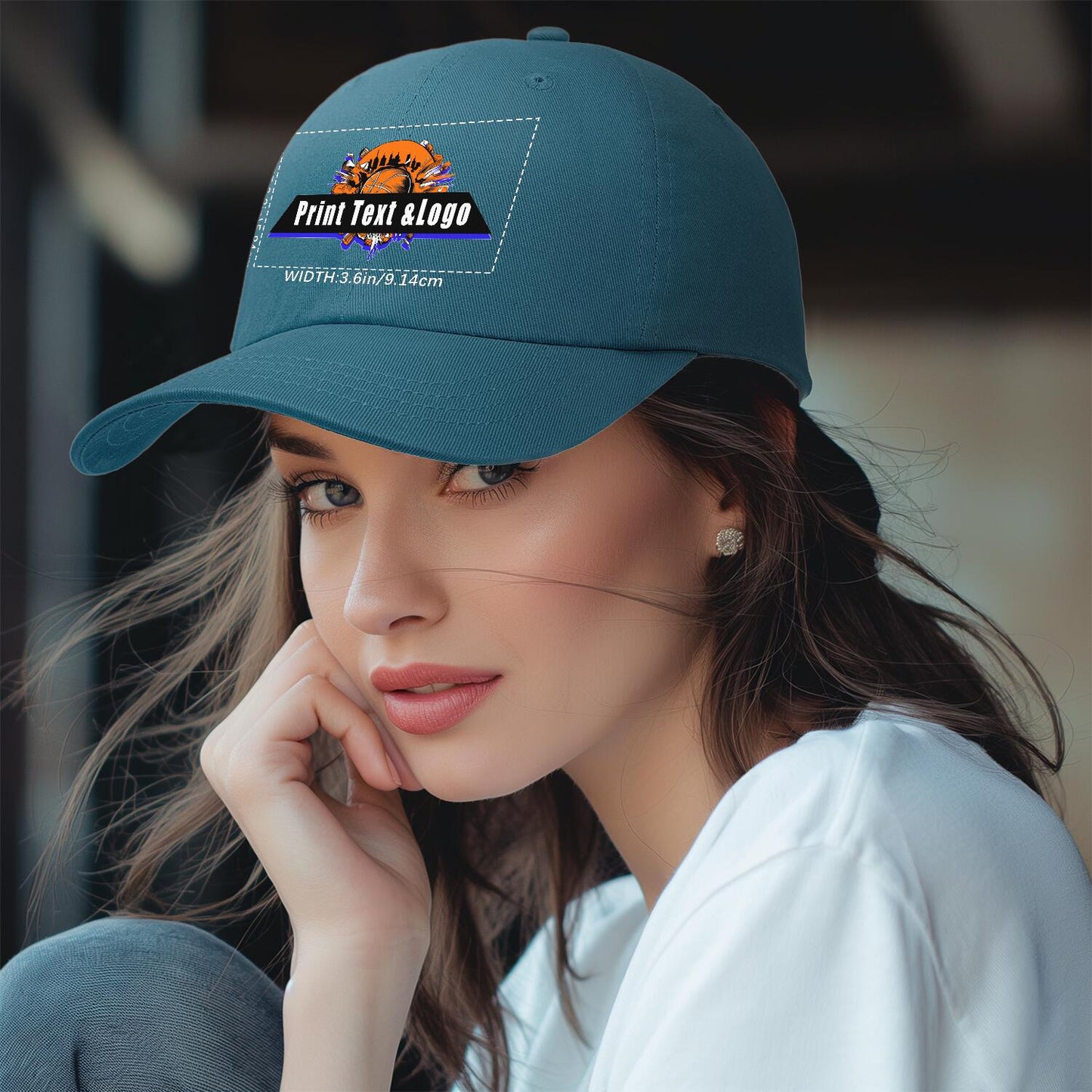 Custom Blue-Green Duckbill Mesh Cap Elevate Your Style with Personalized Comfort