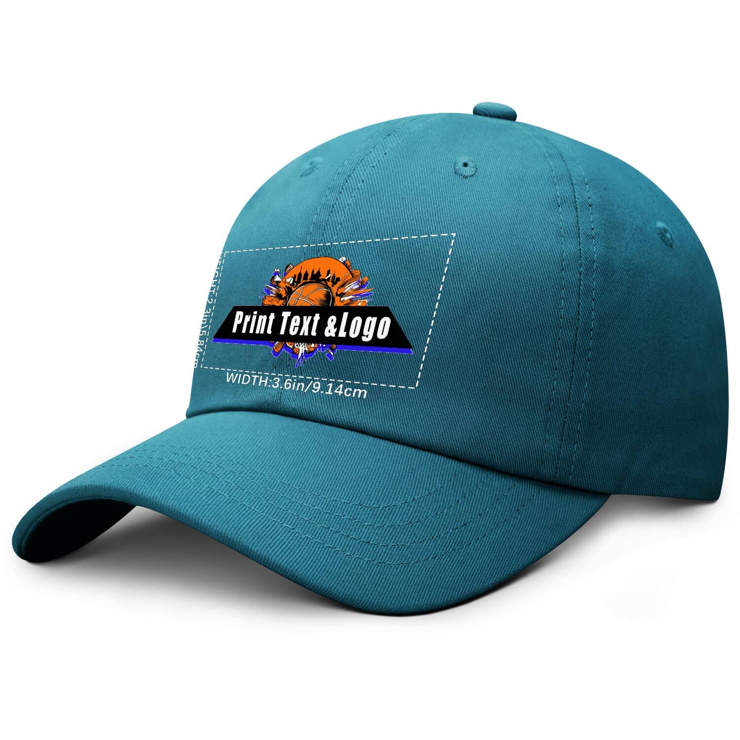 Custom Blue-Green Duckbill Mesh Cap Elevate Your Style with Personalized Comfort