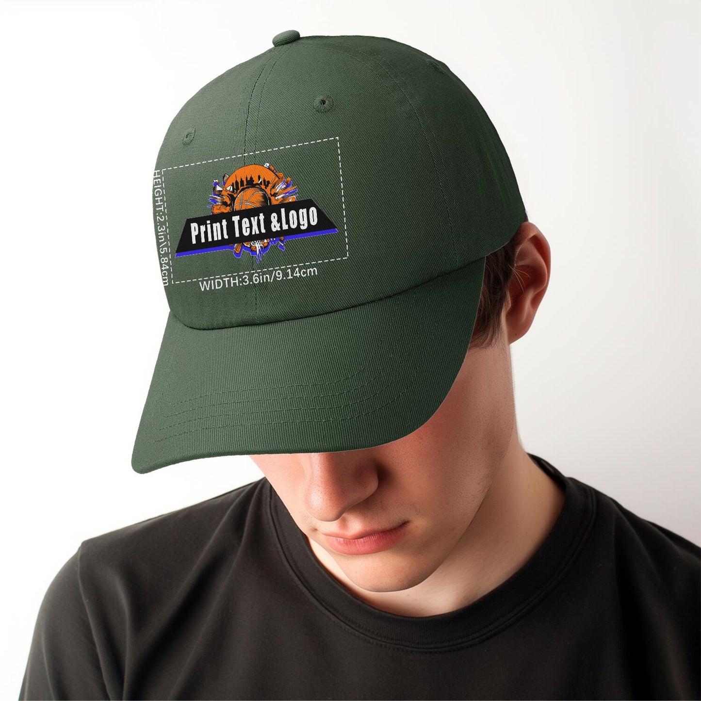 Custom Dark-Green Duckbill Mesh Cap Elevate Your Style with Personalized Comfort
