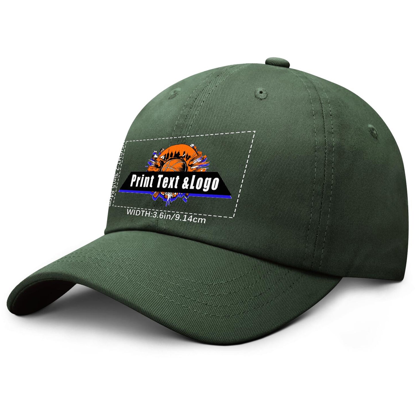 Custom Dark-Green Duckbill Mesh Cap Elevate Your Style with Personalized Comfort