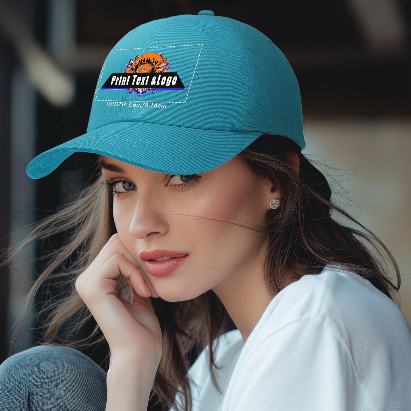 Custom Bright-Blue Duckbill Mesh Cap Elevate Your Style with Personalized Comfort