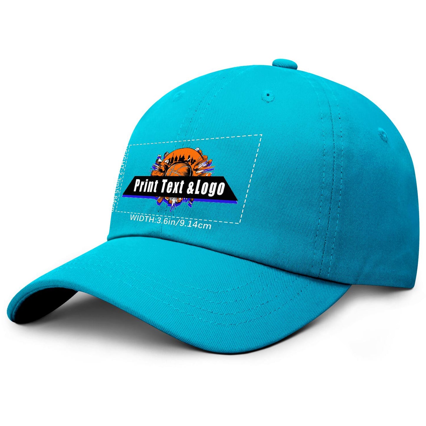 Custom Bright-Blue Duckbill Mesh Cap Elevate Your Style with Personalized Comfort