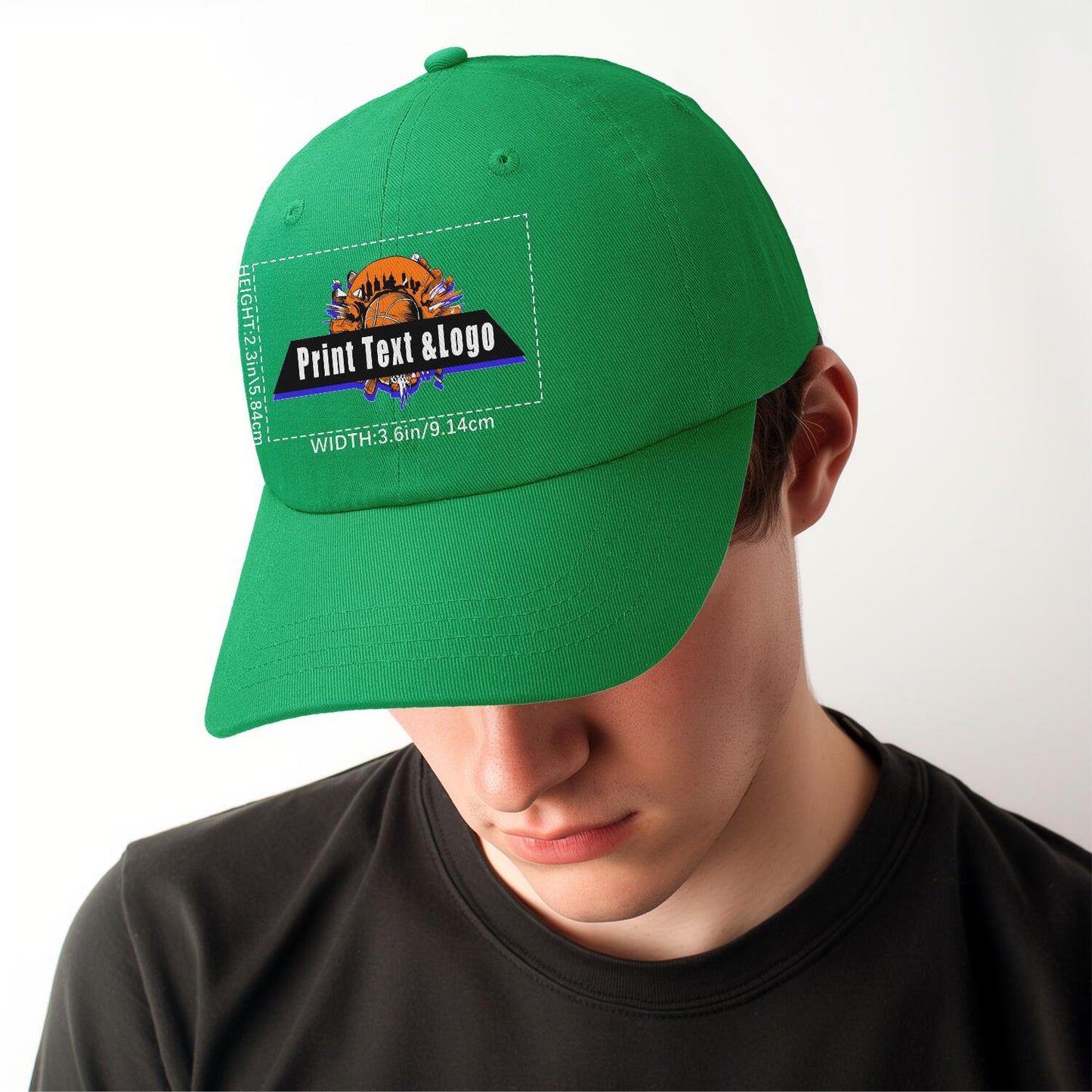 Custom Light-Green Duckbill Mesh Cap Elevate Your Style with Personalized Comfort