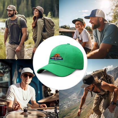 Custom Light-Green Duckbill Mesh Cap Elevate Your Style with Personalized Comfort