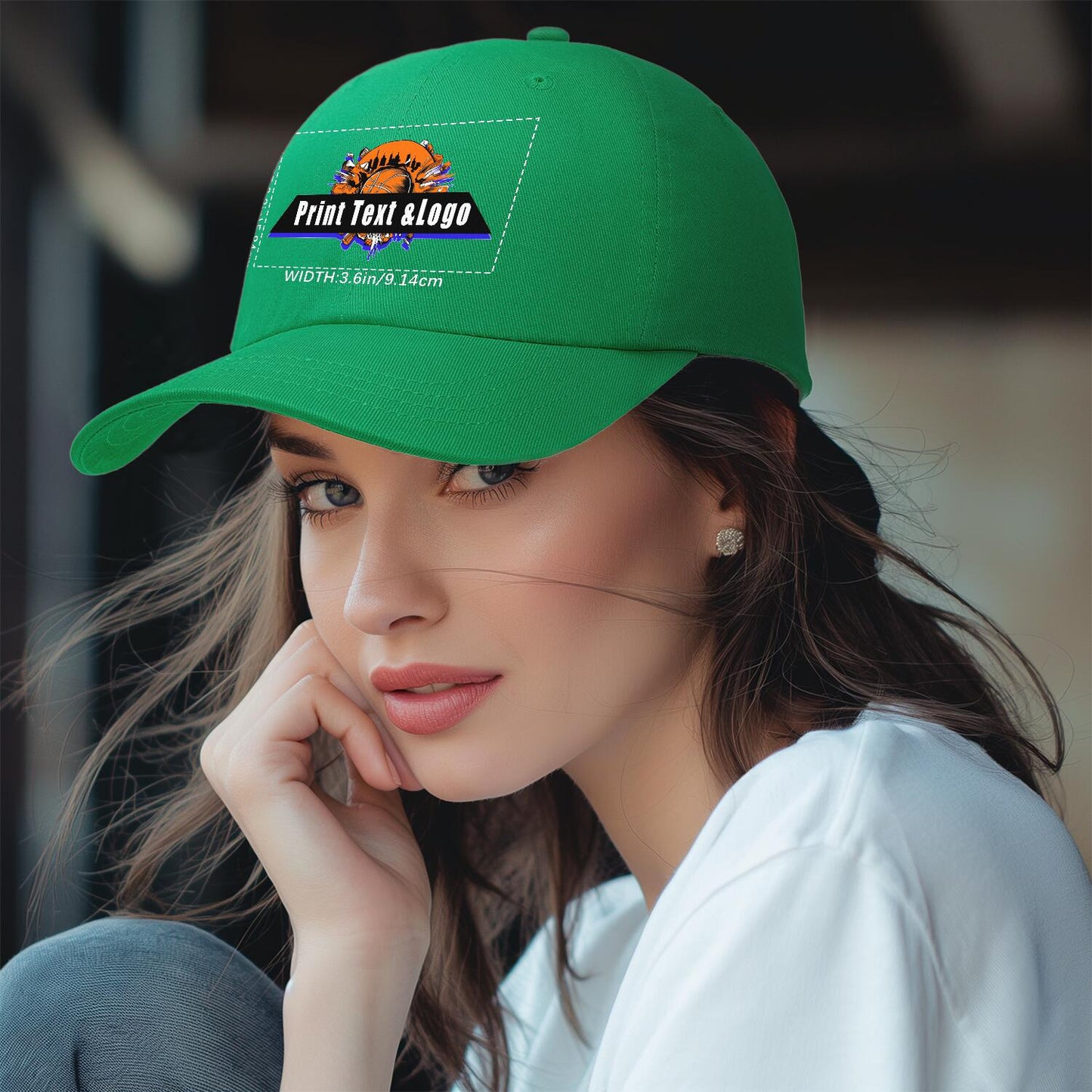 Custom Light-Green Duckbill Mesh Cap Elevate Your Style with Personalized Comfort