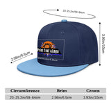 Custom Navy Sports Snapback Hats Performance Flat Brim Caps for Athletes Training