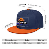 Custom Navy Sports Snapback Hats Performance Flat Brim Caps for Athletes Training