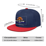 Custom Navy Sports Snapback Hats Performance Flat Brim Caps for Athletes Training