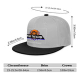 Custom Grey-Black Sports Snapback Hats Performance Flat Brim Caps for Athletes Training