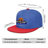 Custom Blue Red Sports Snapback Hats Performance Flat Brim Caps for Athletes Training