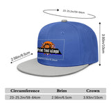 Custom Blue Grey Sports Snapback Hats Performance Flat Brim Caps for Athletes Training