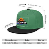 Custom Green-Black Sports Snapback Hats Performance Flat Brim Caps for Athletes Training