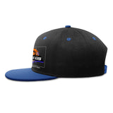 Custom Blue Top Contrast Flat Brim Cap Personalize Your Style