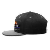 Custom Grey Top Contrast Flat Brim Cap Personalize Your Style