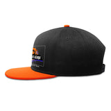Custom Orange Top Contrast Flat Brim Cap Personalize Your Style