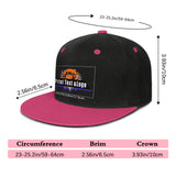 Custom Rose Red Top Contrast Flat Brim Cap Personalize Your Style