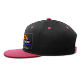 Custom Rose Red Top Contrast Flat Brim Cap Personalize Your Style