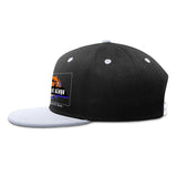 Custom White Top Contrast Flat Brim Cap Personalize Your Style