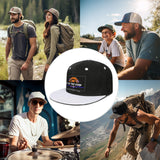 Custom White Top Contrast Flat Brim Cap Personalize Your Style
