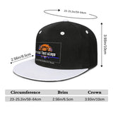 Custom White Top Contrast Flat Brim Cap Personalize Your Style