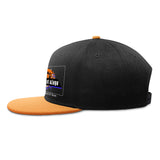 Custom Orange Top Contrast Flat Brim Cap Personalize Your Style
