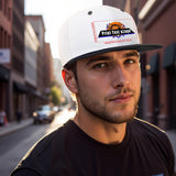 Custom Black Top Contrast Flat Brim Cap Personalize Your Style