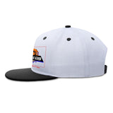 Custom Black Top Contrast Flat Brim Cap Personalize Your Style