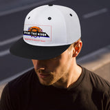 Custom Black Top Contrast Flat Brim Cap Personalize Your Style