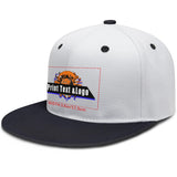Custom Black Top Contrast Flat Brim Cap Personalize Your Style