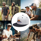 Custom Black Top Contrast Flat Brim Cap Personalize Your Style