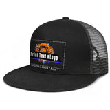 Custom Black Top Contrast Flat Brim Cap Personalize Your Style