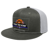 Custom Olive Green Top Contrast Flat Brim Cap Personalize Your Style