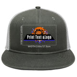 Custom Olive Green Top Contrast Flat Brim Cap Personalize Your Style