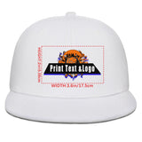 Custom White Sports Snapback Hats Performance Flat Brim Caps for Athletes Training