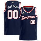 Custom Stitched Basketball Jersey for Men, Women  And Kids Navy-White-Red