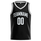 Custom Stitched Basketball Jersey for Men, Women And Kids Black-White