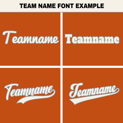Custom Orange Green Hip Hop Baseball Jersey Stitched Printed - Personalized Name Number Shirts #BB-0919-0077