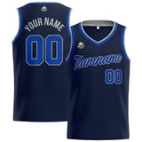 Custom Stitched Basketball Jersey for Men, Women  And Kids Navy-Royal-Gray