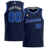 Custom Stitched Basketball Jersey for Men, Women  And Kids Navy-Royal-Gray