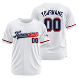 Custom White Baseball Jersey Stitched Design Personalized Hip Hop Baseball Shirts