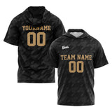 Custom Black Short Sleeve Hoodies for Men Women Shirts with Hoods Printed Name Logo