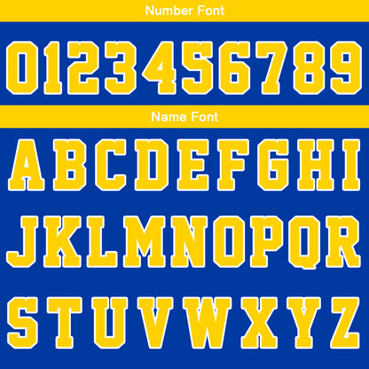 Custom Royal Yellow Reversible Basketball Suit for Adults and Kids Personalized Jersey