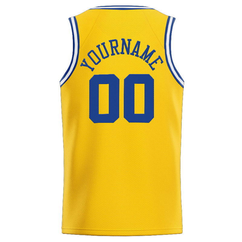 Custom Stitched Basketball Jersey for Men, Women And Kids Yellow-Royal